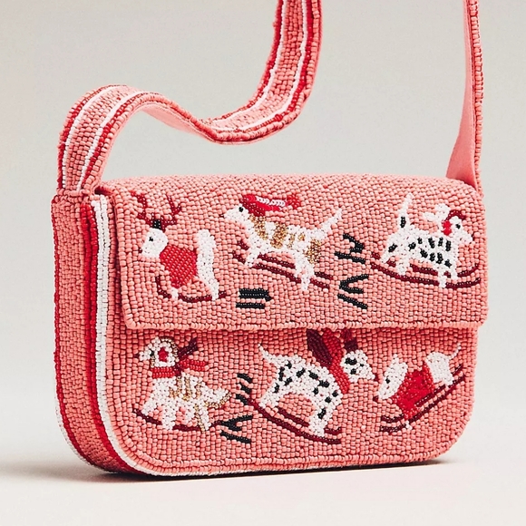 Anthropologie Handbags - NWT Anthropologie The Fiona Beaded Bag - Sled With Dogs